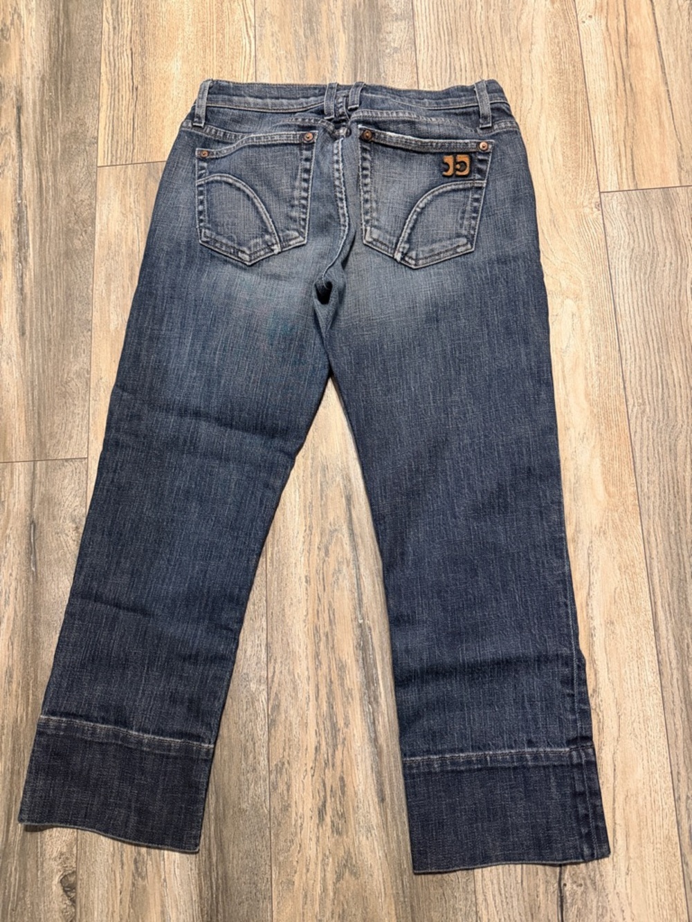 David Kahn Blue Denim Jeans with Olive Label